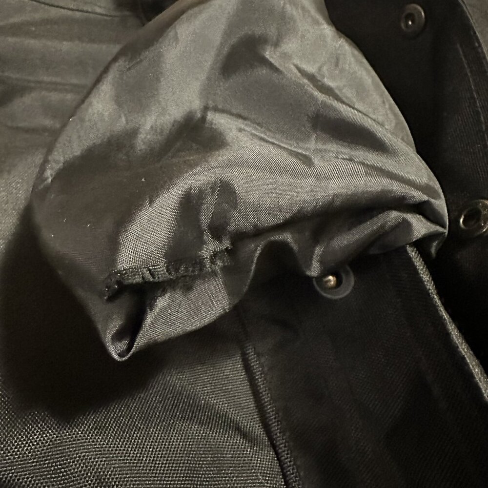Bazik Noir Mens Moto Riding Jacket MX Scotchlite 3M Reissa Belted Black Size M - Picture 14 of 16